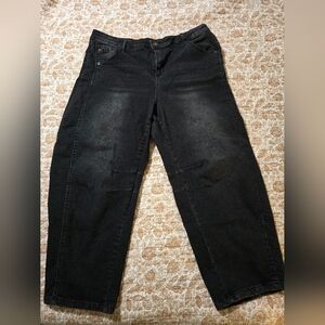 Lookbook Store (Amazon) Faded Black Barrel Jeans, XXL